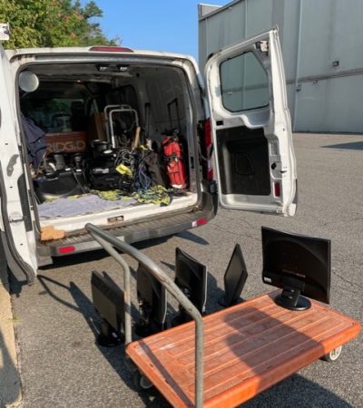 truck with monitors